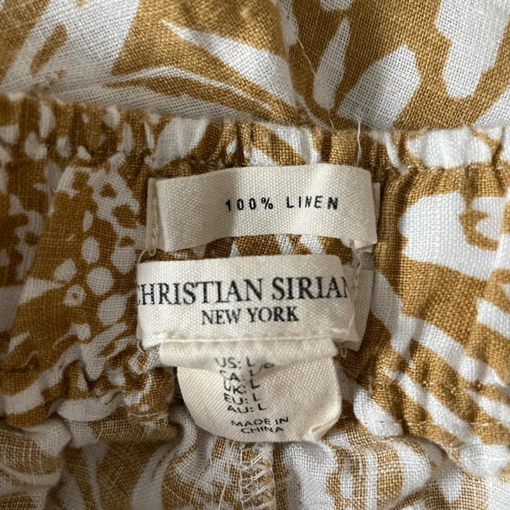 Christian Siriano Wide Leg Linen Pants - sz L - Picture 5 of 5